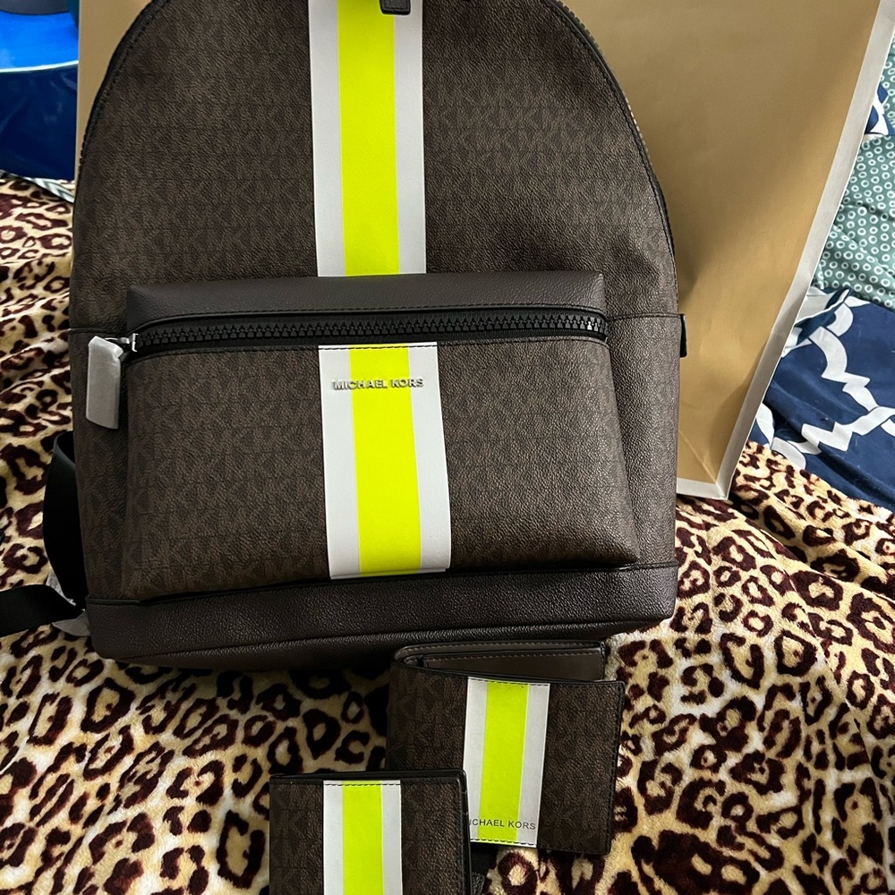 Straight from the store. This stylish back pack is right on trend.